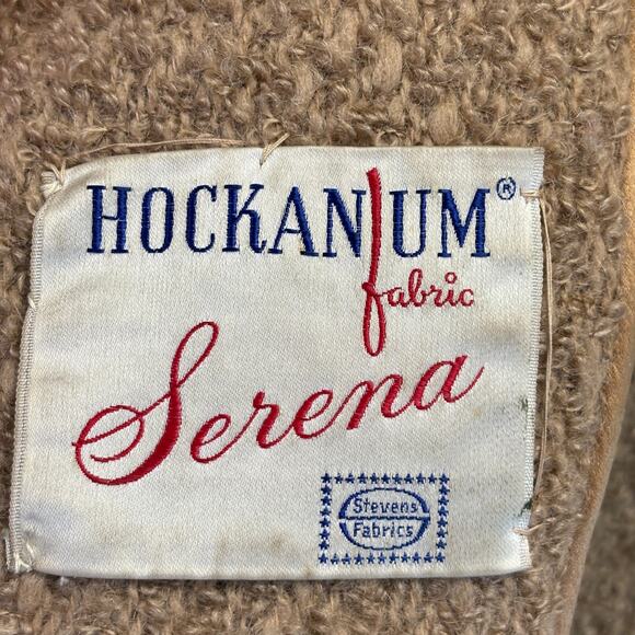Vintage Hockanum Serena Retro Glam Fur Neck Coat Size L Classic Old Hollywood - Picture 3 of 10
